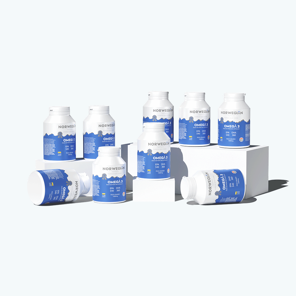 Ômega 3 Norwegian Original 9 Frascos TopTherm