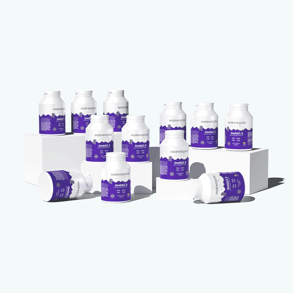 Ômega 3 Norwegian Sem Sabor e Sem Odor 1000mg EPA 540 DHA 360 TopTherm