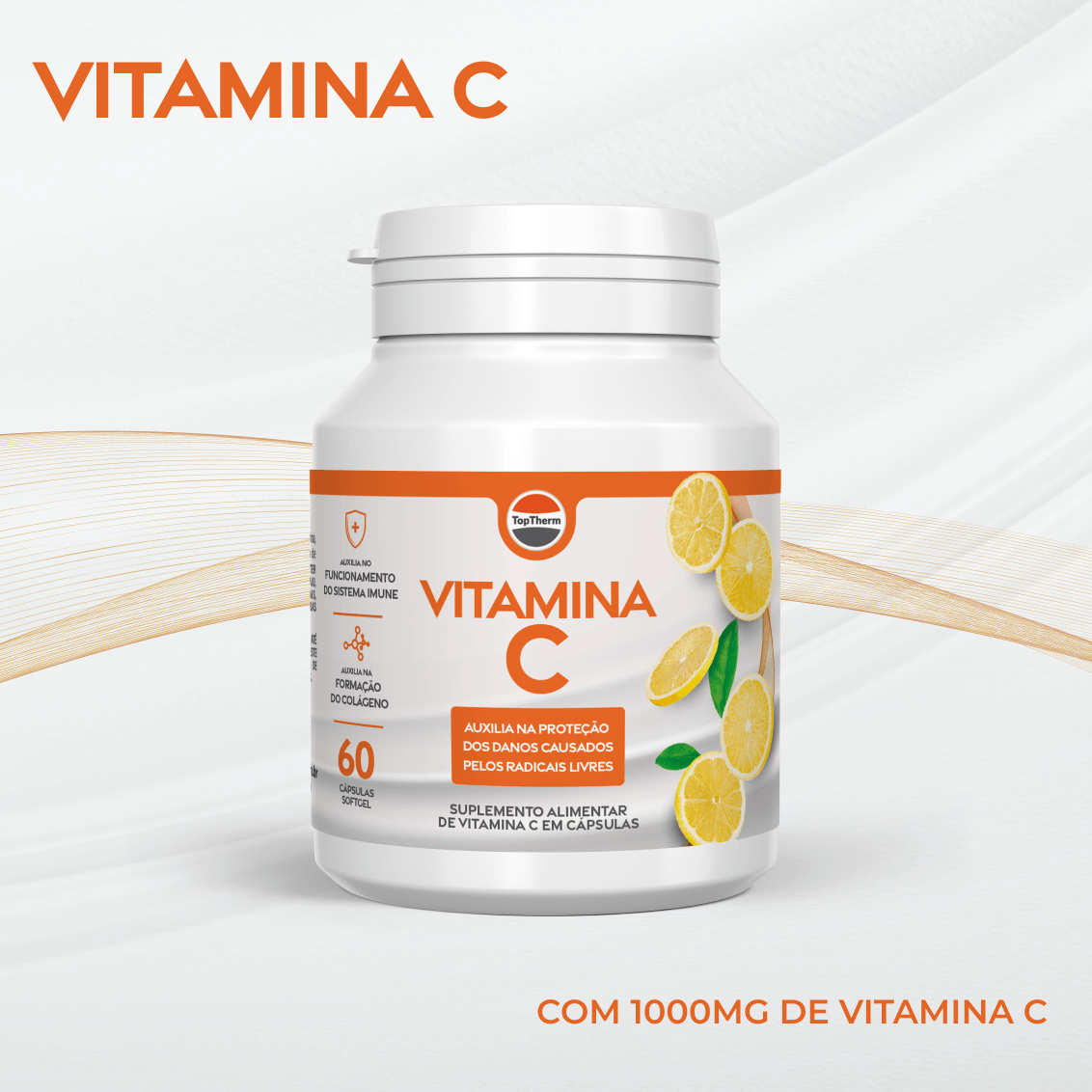 Cápsulas de Vitamina C 1000mg TopTherm