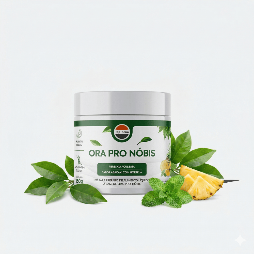 Como tomar Ora Pro Nóbis Sabor Abacaxi com Hortelã TopTherm